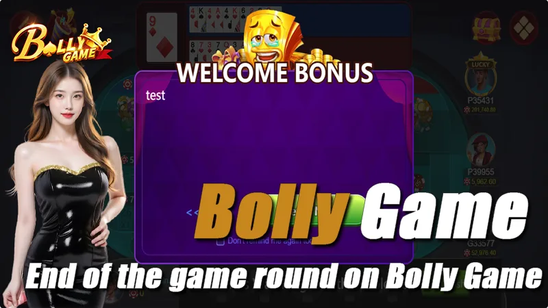 End of the game round on Bolly Game